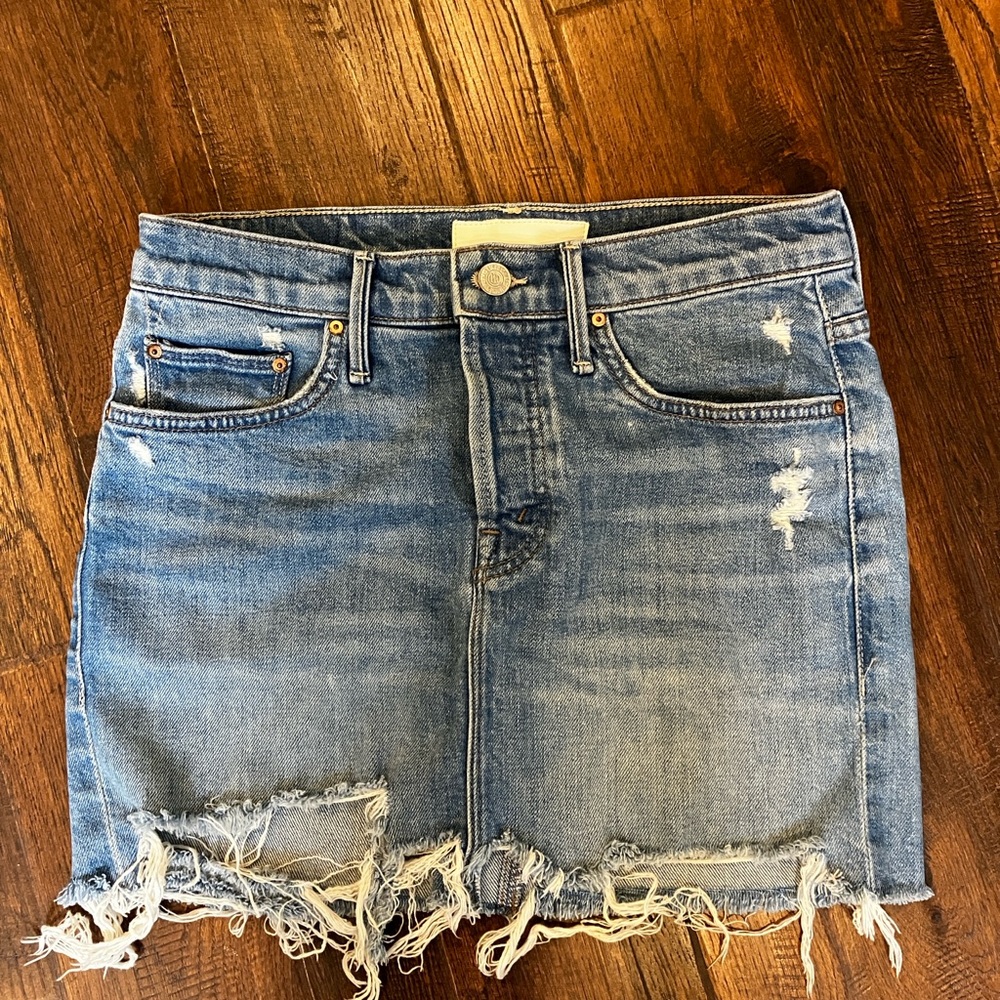 MOTHER Denim Mini Skirt